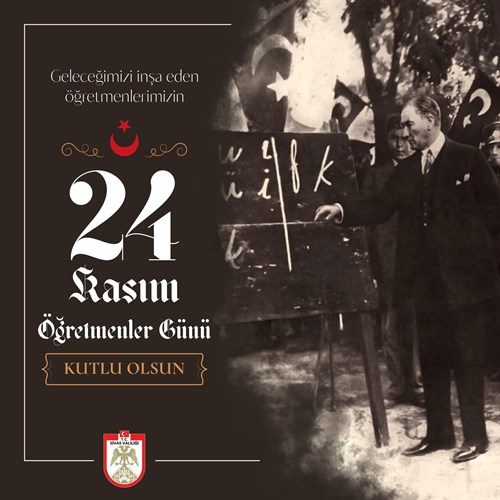 Sivas Valisi Sayın Yılmaz Şimşek'in Öğretmenler Günü Mesajı
